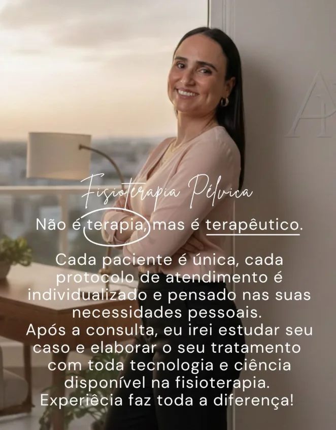 Post do Instagram: fisioterapia pélvica, não é terapia mas é terapêutico